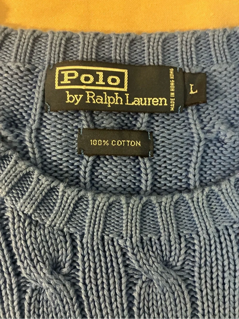 Polo Ralph Lauren cable crewneck logo